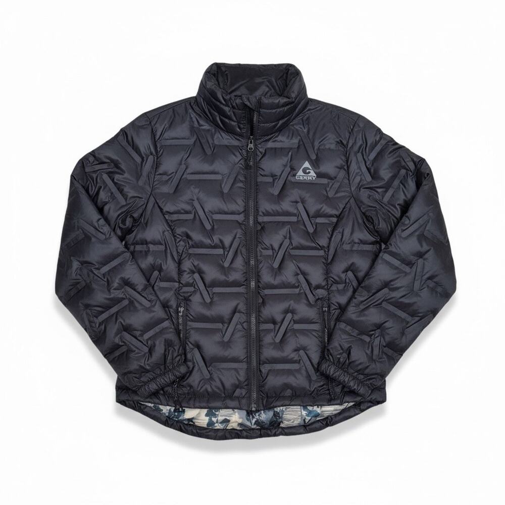 Gerry Women's Page Zip Front Navy Blue Puffer Coat Warm Down 650 S Small